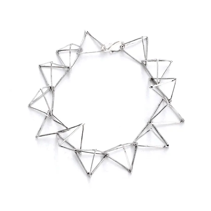 TRIANGLE - SILVER - TR013 Triangle Bracelet