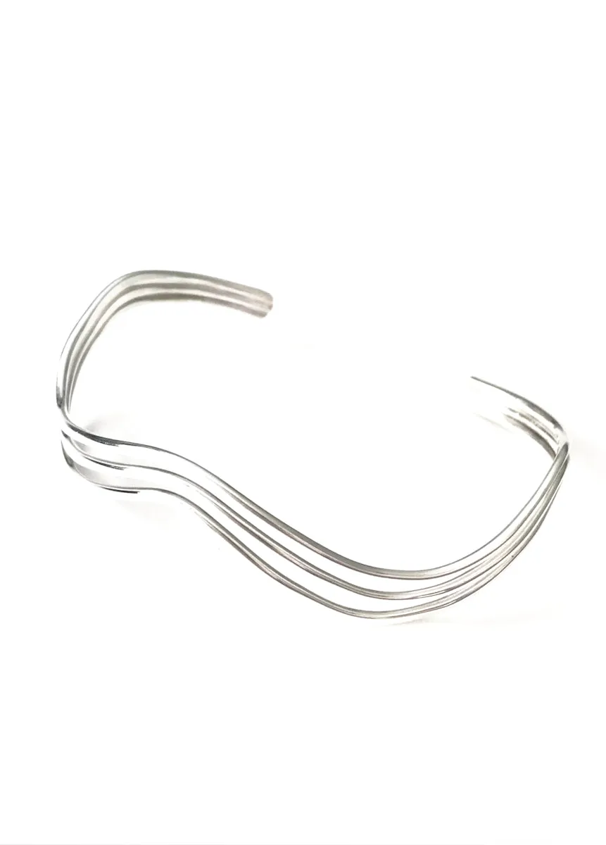 Triple Wave Cuff Bracelet