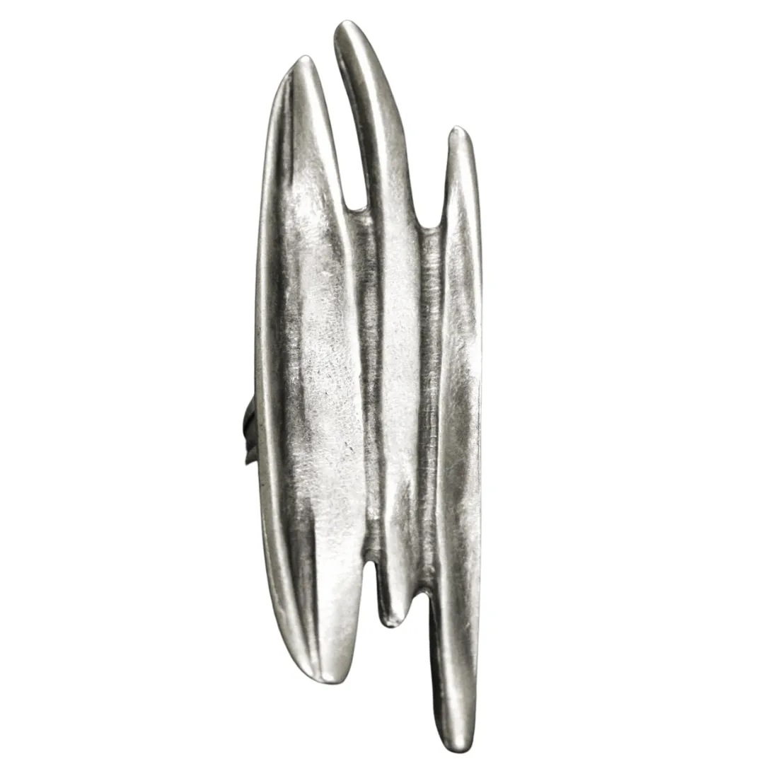 Turkish Spike Pewter Adjustable Cocktail Ring