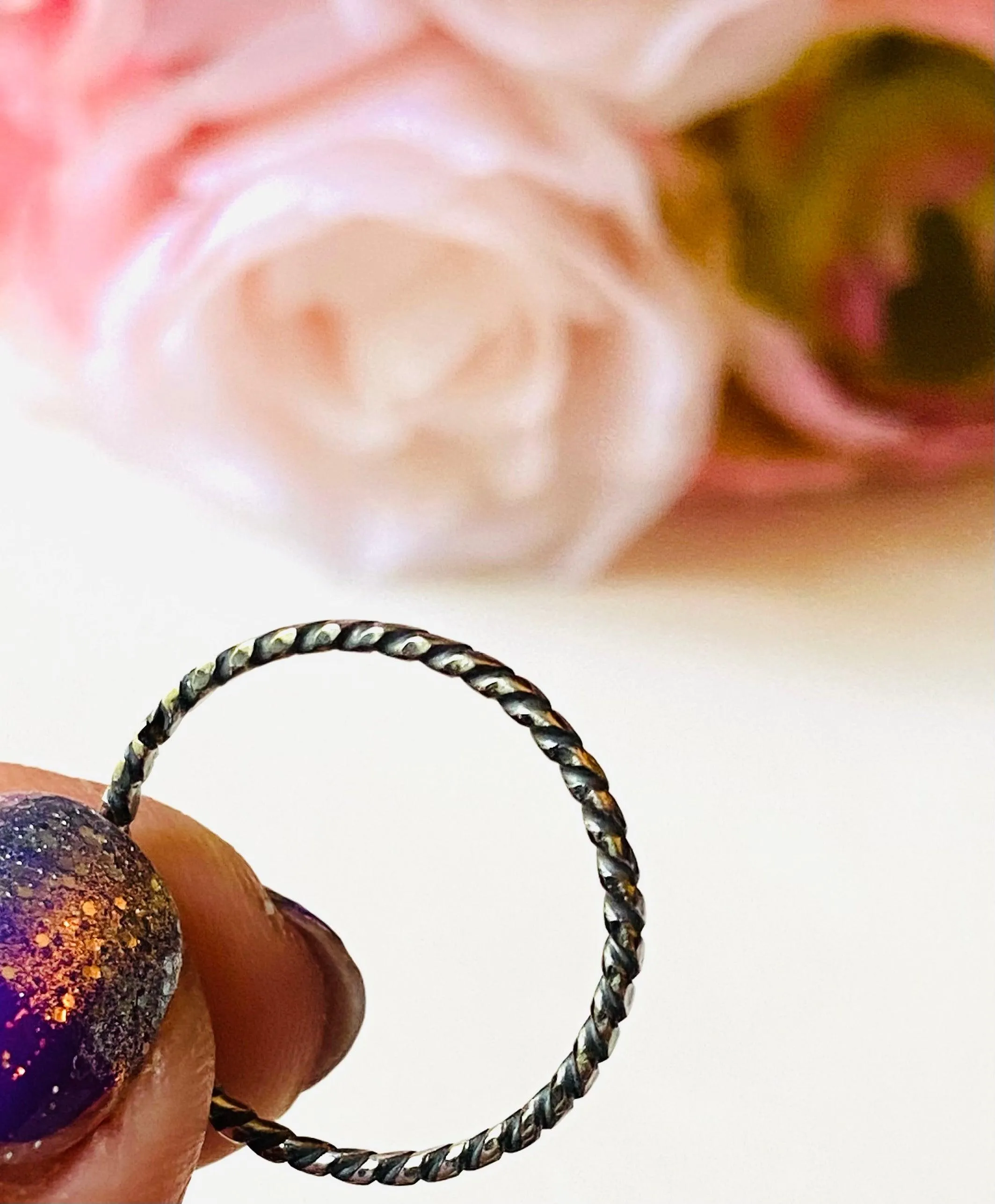 Twist Ring SS, size 8.75
