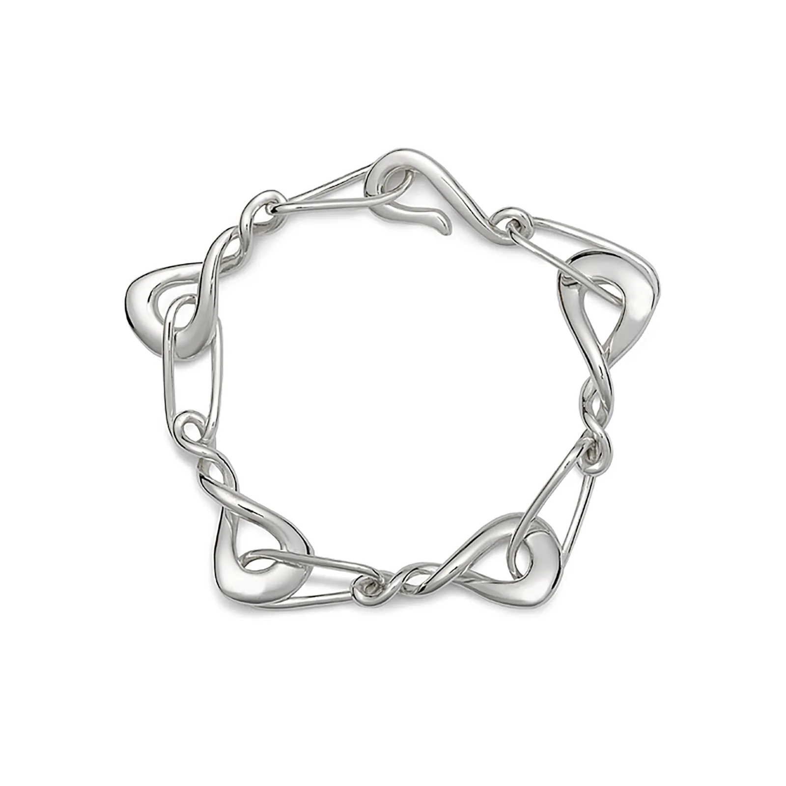 Twizzle Bombay Sterling Silver Link Bracelet