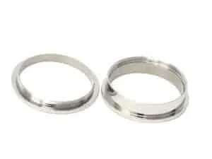 Two piece 8mm Stainless Steel Ring Core & Screw Fit