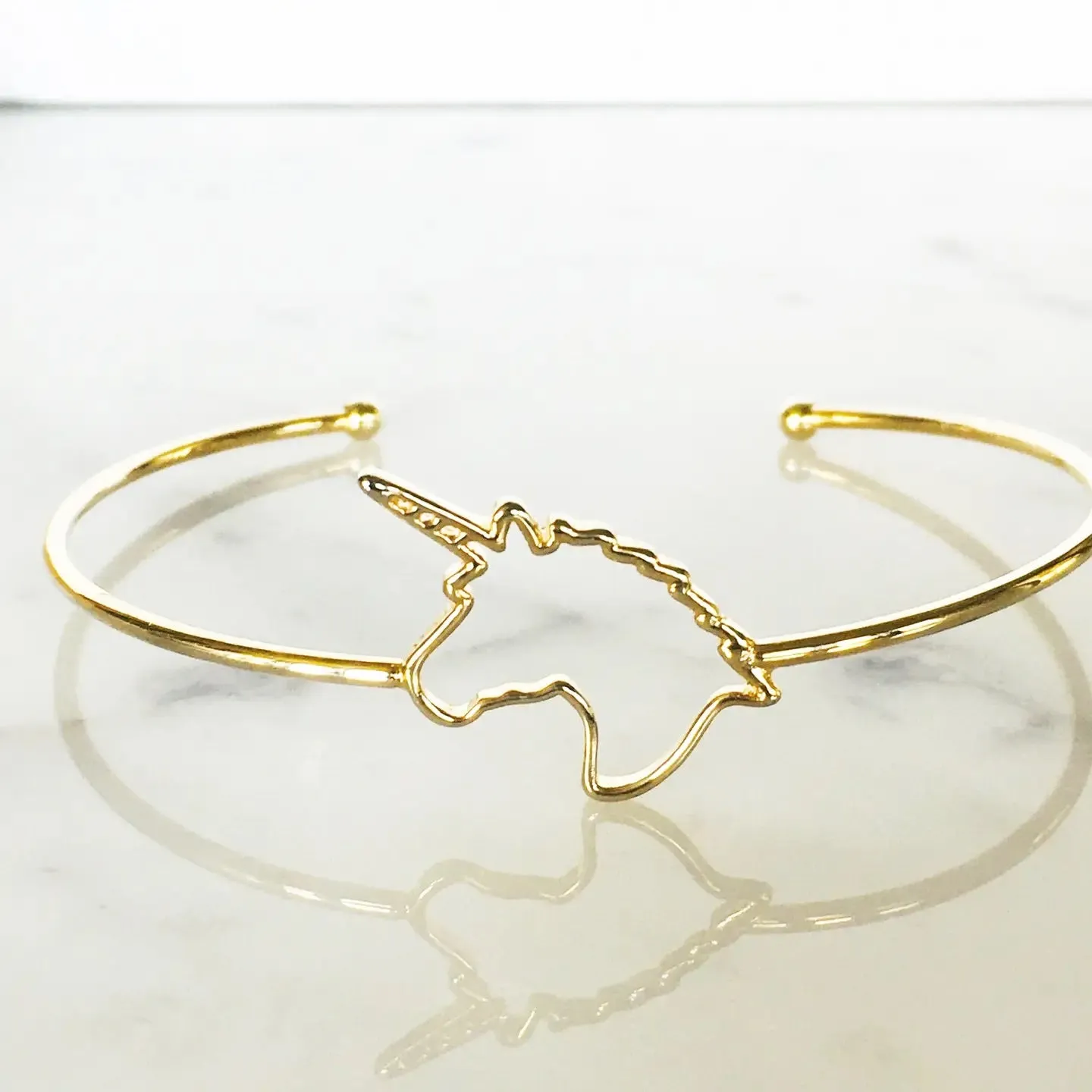 Unicorn Adjustable Gold Bracelet