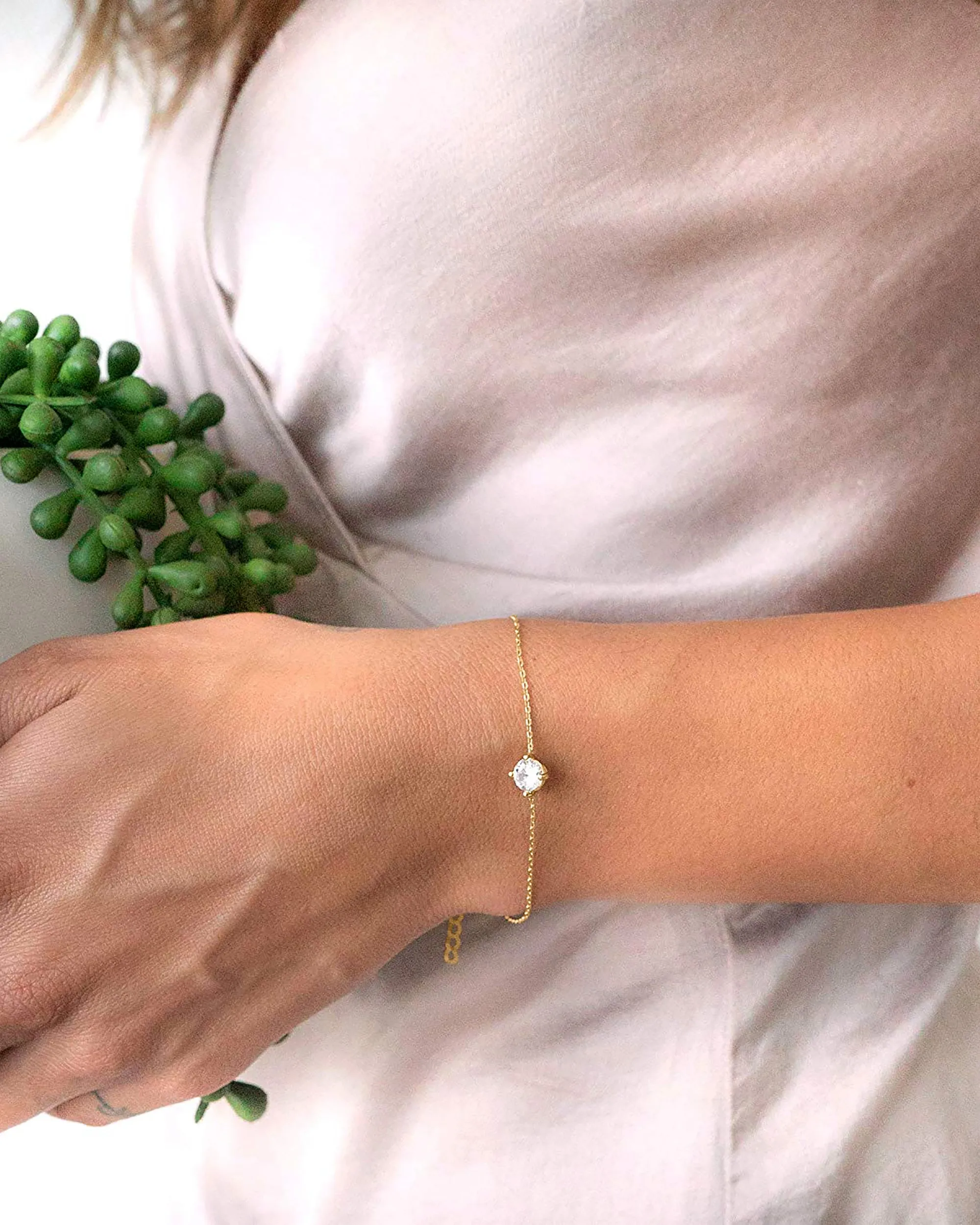 Vermeil Solitaire Bracelet