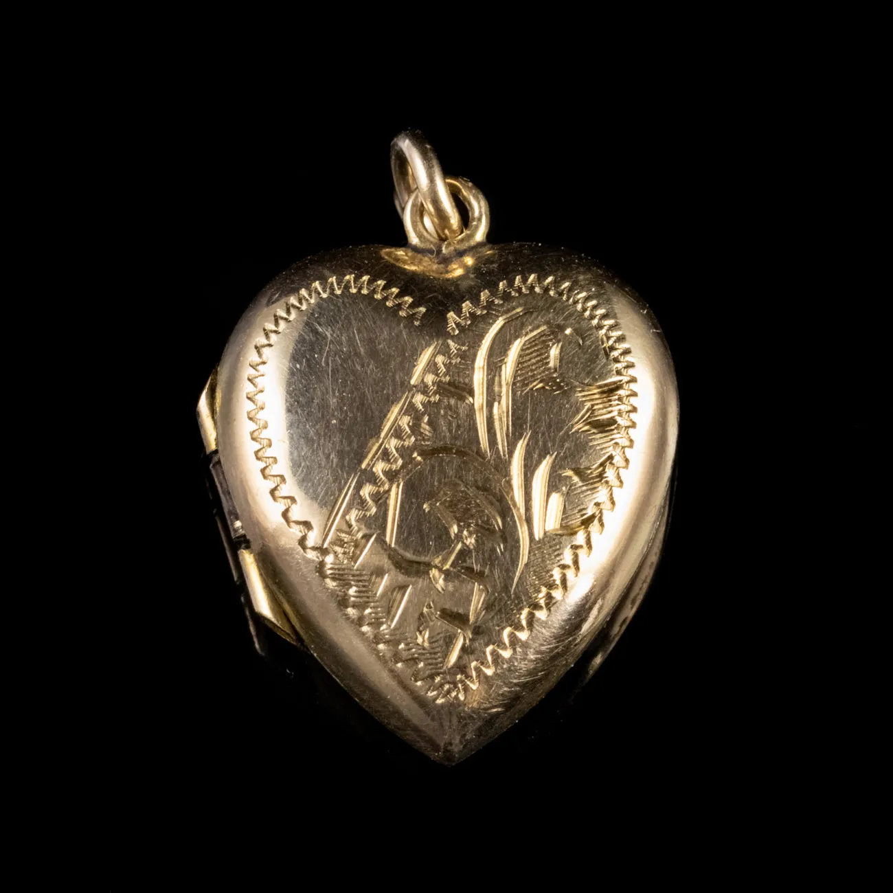 Vintage Heart Locket 9ct Gold