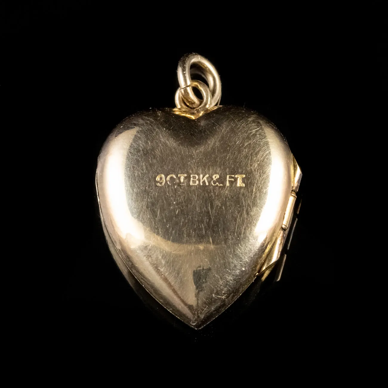 Vintage Heart Locket 9ct Gold
