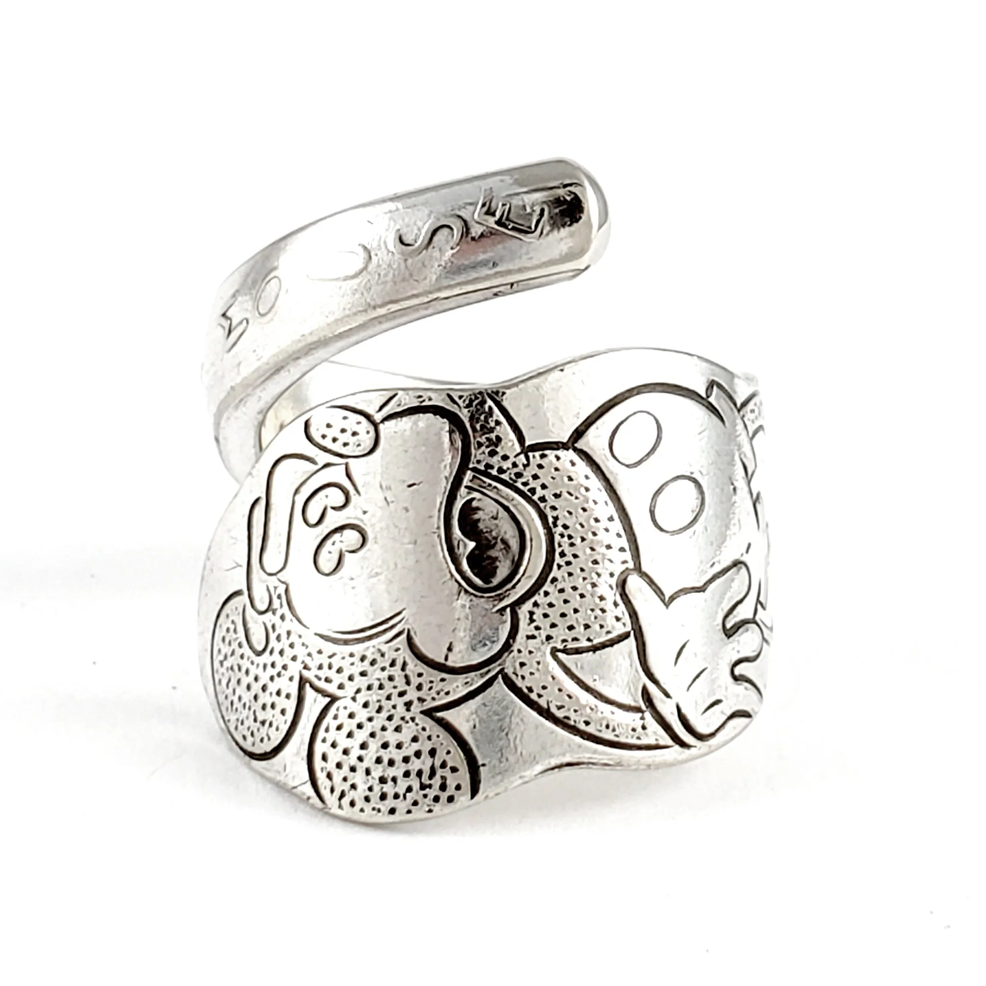 Vintage Mickey Mouse Wrapped Spoon Ring