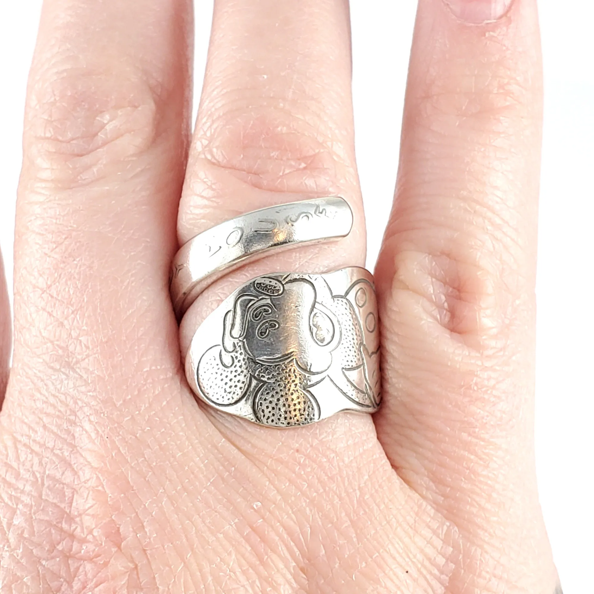 Vintage Mickey Mouse Wrapped Spoon Ring