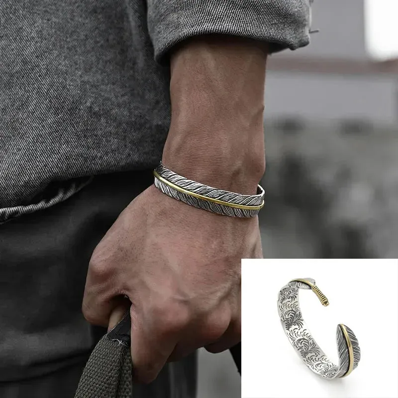 Vinterly Women\\'s Bracelet Energy Copper Magnetic Bracelet Men\'s Unisex Vintage Adjustable Cuff Bracelet Arthritis Jewelry