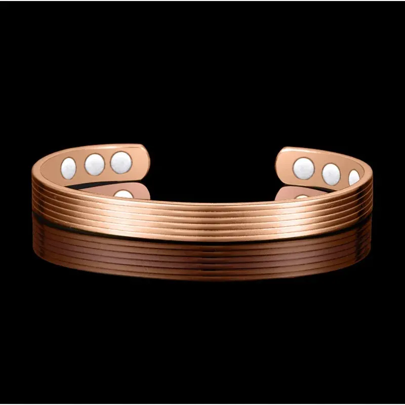 Vinterly Women\\'s Bracelet Energy Copper Magnetic Bracelet Men\'s Unisex Vintage Adjustable Cuff Bracelet Arthritis Jewelry