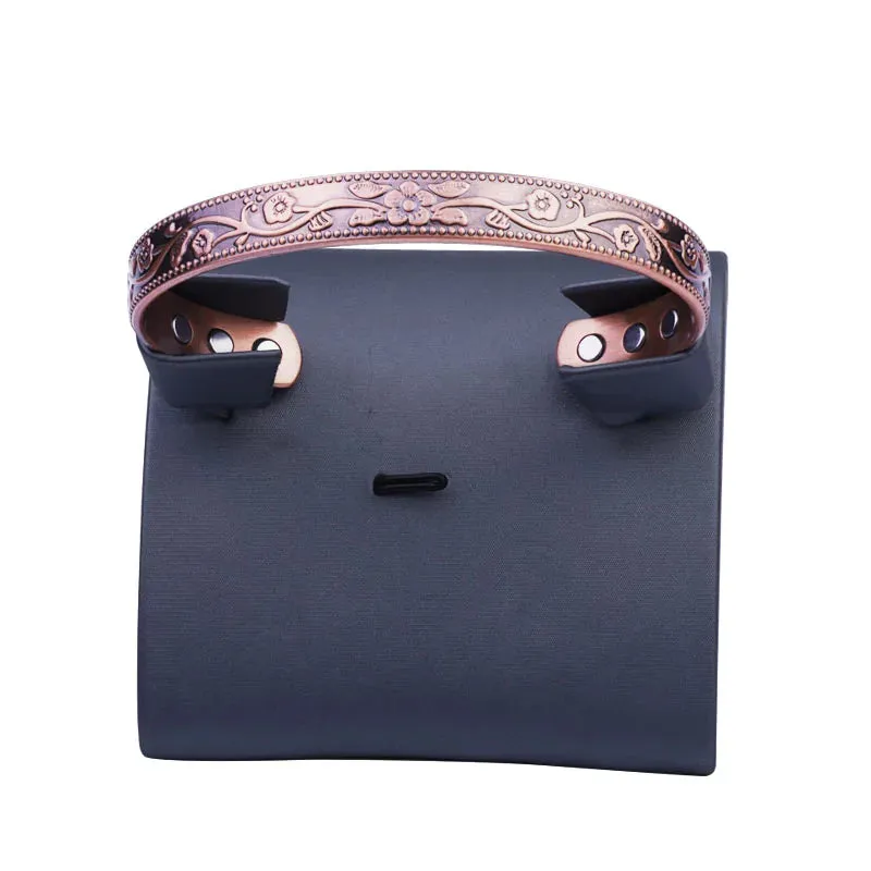 Vinterly Women\\'s Bracelet Energy Copper Magnetic Bracelet Men\'s Unisex Vintage Adjustable Cuff Bracelet Arthritis Jewelry