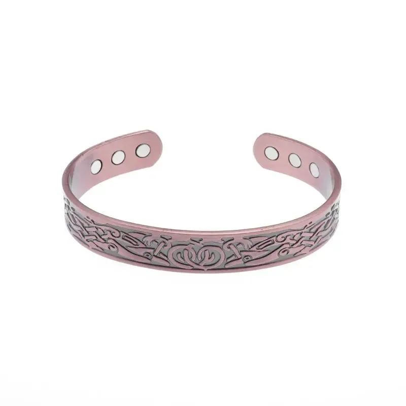 Vinterly Women\\'s Bracelet Energy Copper Magnetic Bracelet Men\'s Unisex Vintage Adjustable Cuff Bracelet Arthritis Jewelry