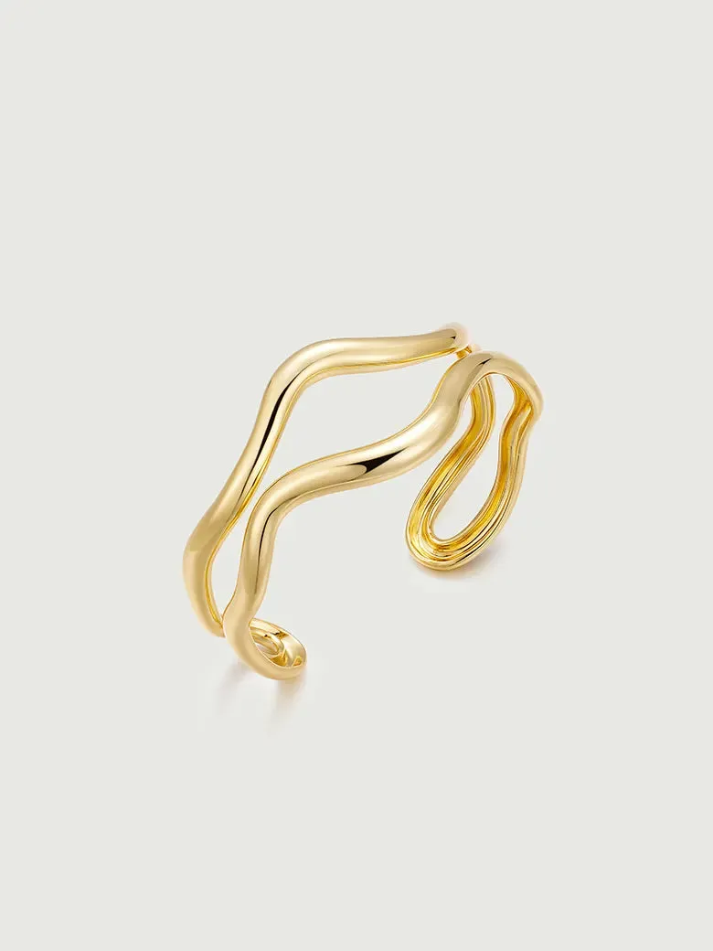 Wave Cuff Bangle
