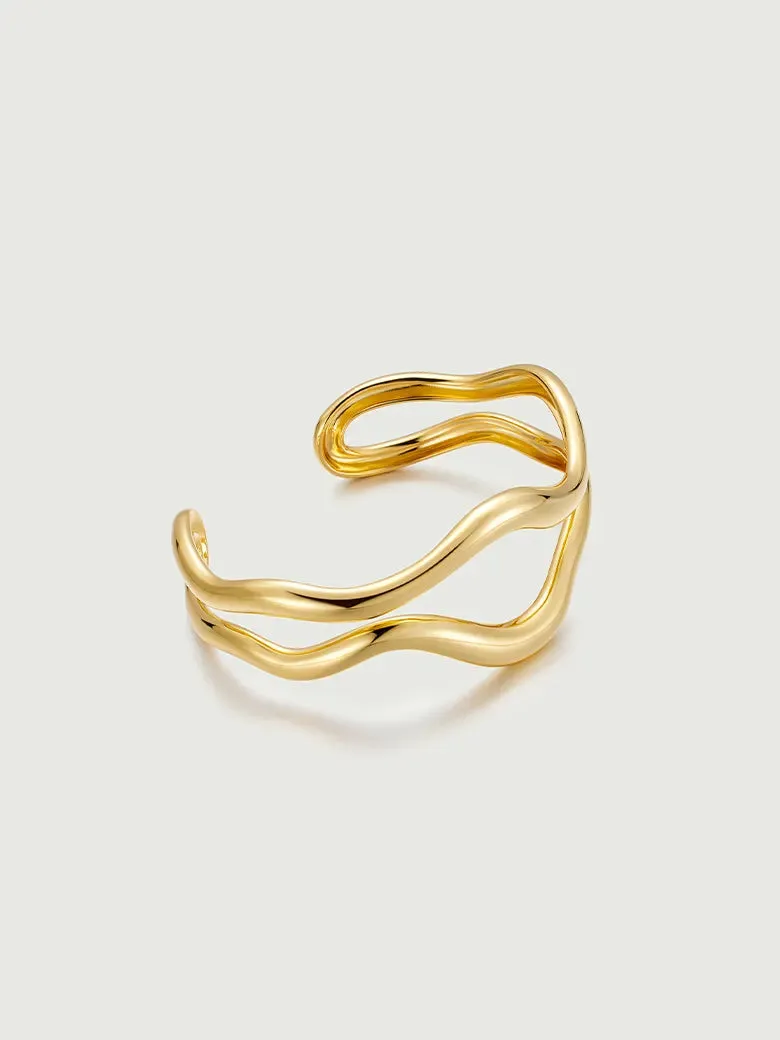 Wave Cuff Bangle