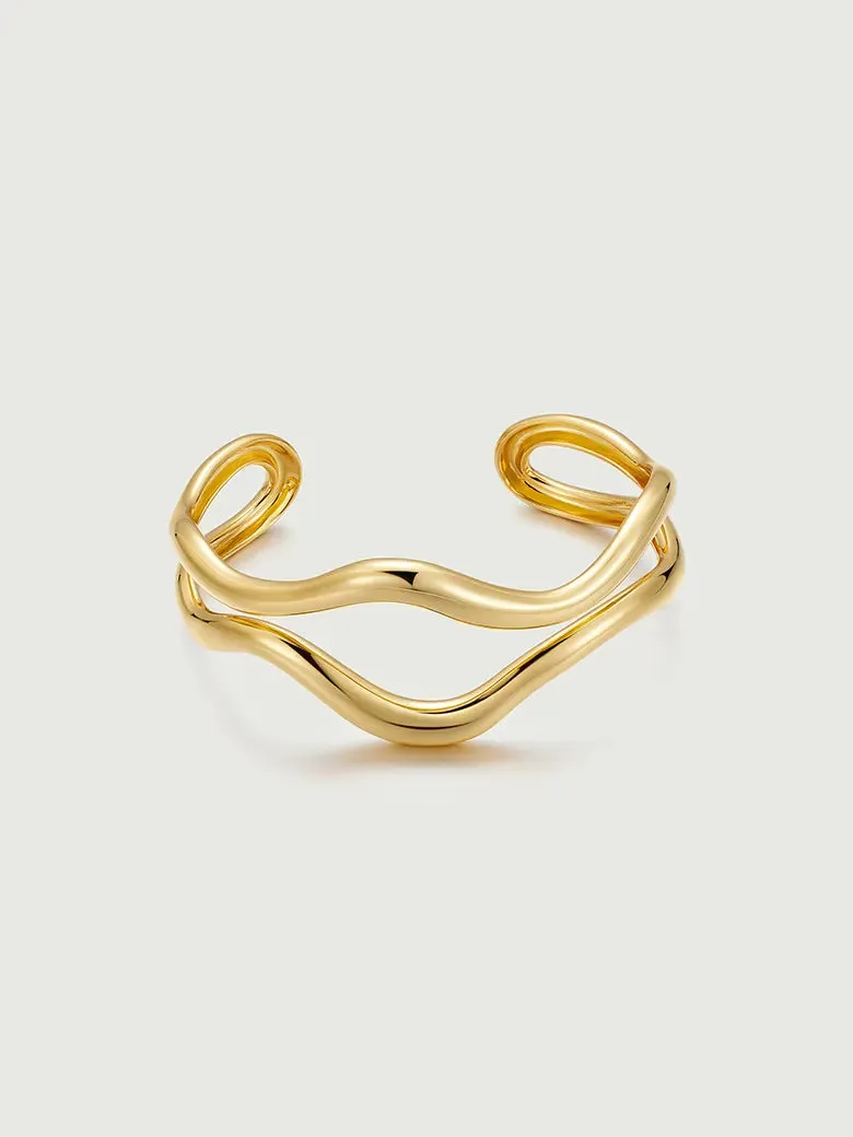 Wave Cuff Bangle