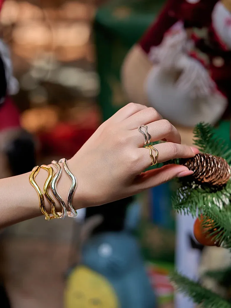 Wave Cuff Bangle