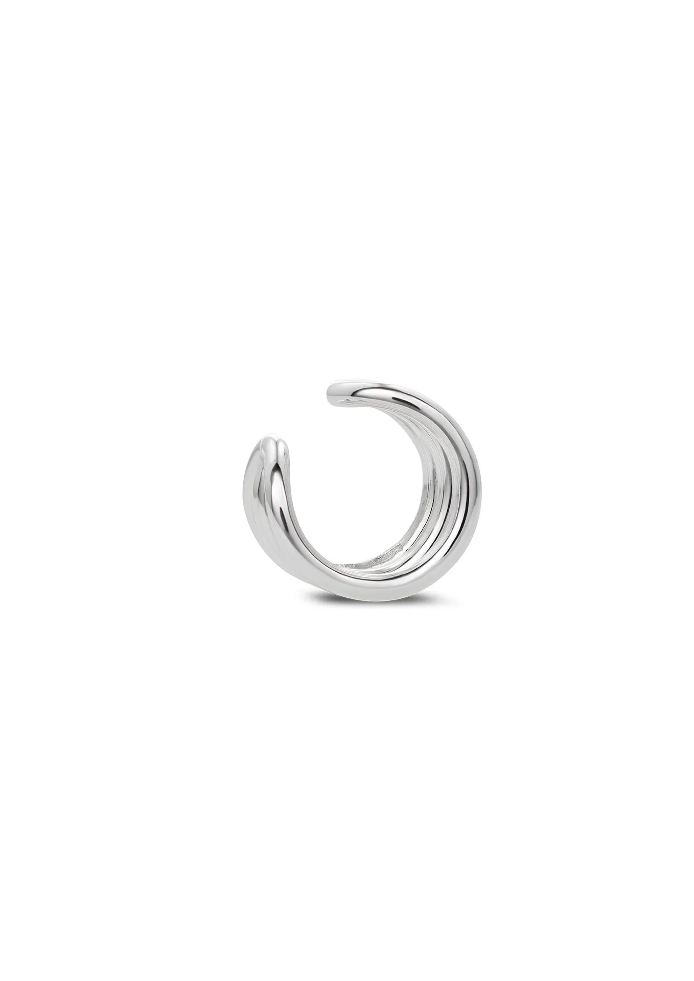 Wave Ear Cuff Silver
