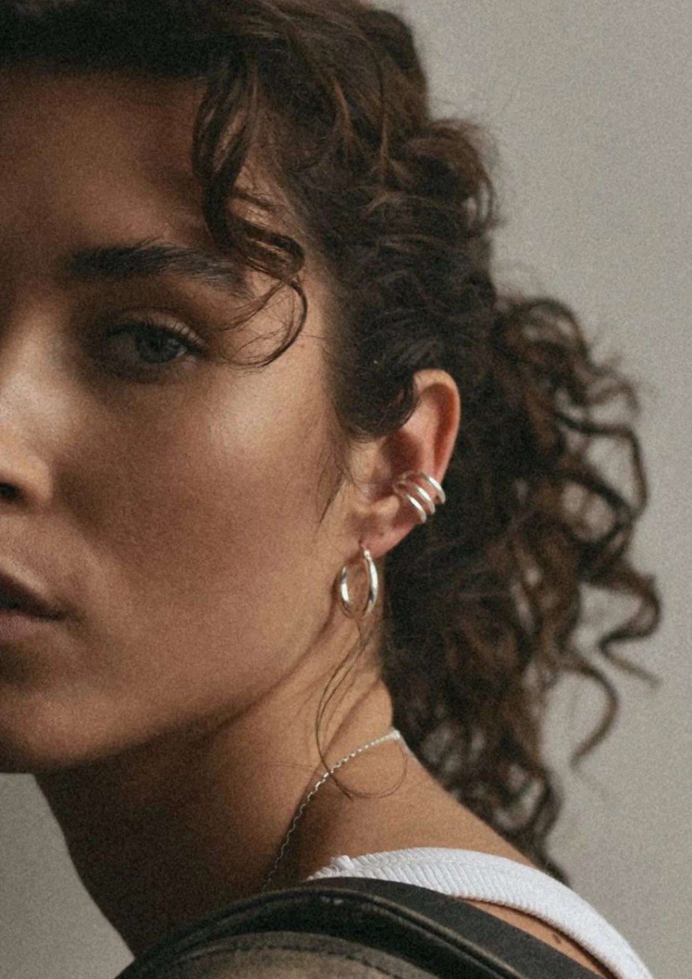 Wave Ear Cuff Silver