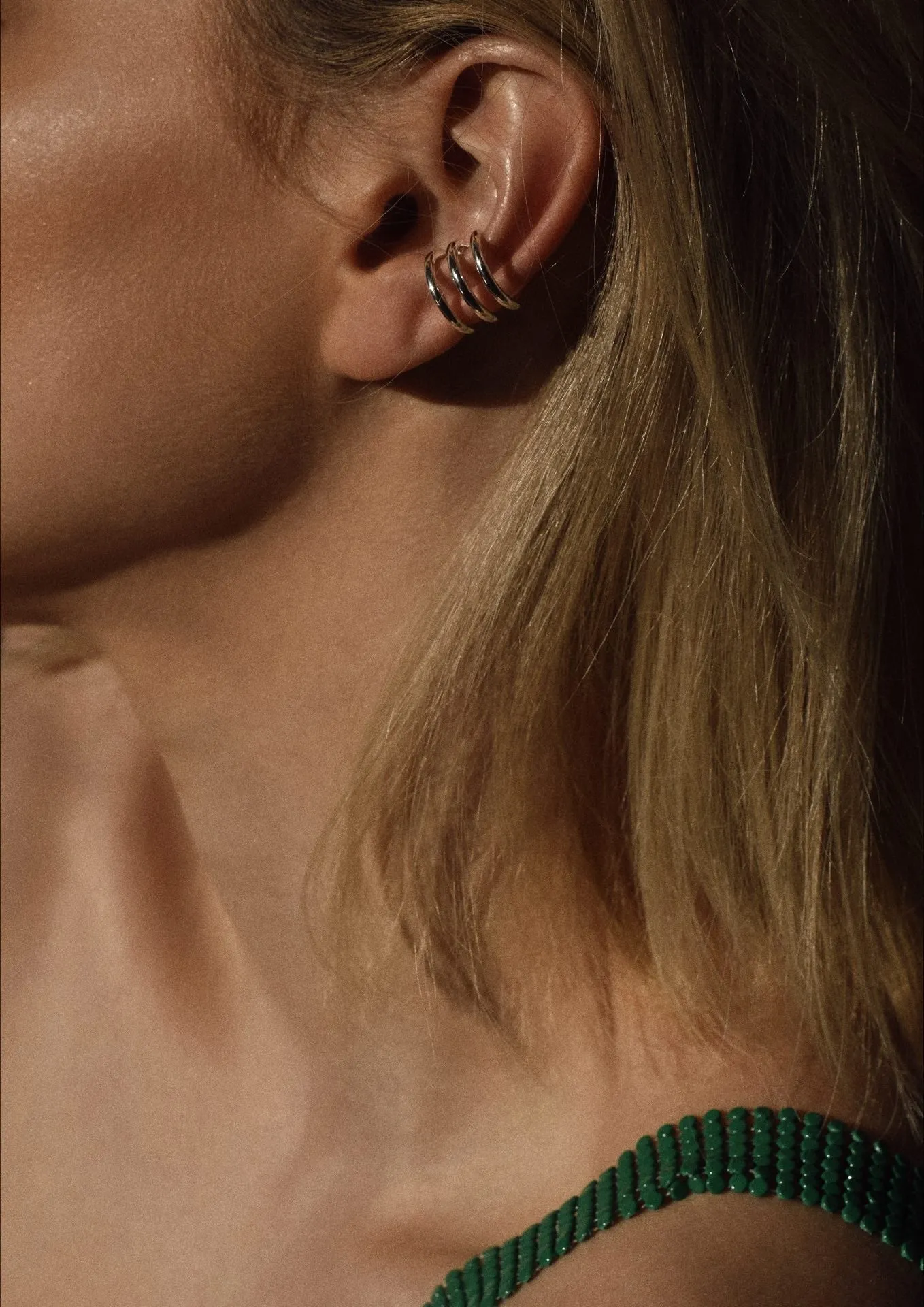 Wave Ear Cuff Silver