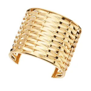 Woven Gold Cuff